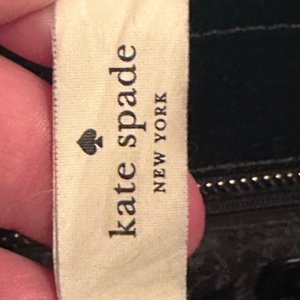 kate spade Black Leather Grand Street Sadie large tote